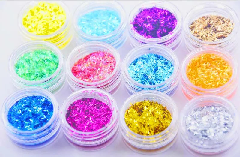 Aliexpress.com : Buy 12 pots in 1 NAIL ART 12 Colors Fine ...