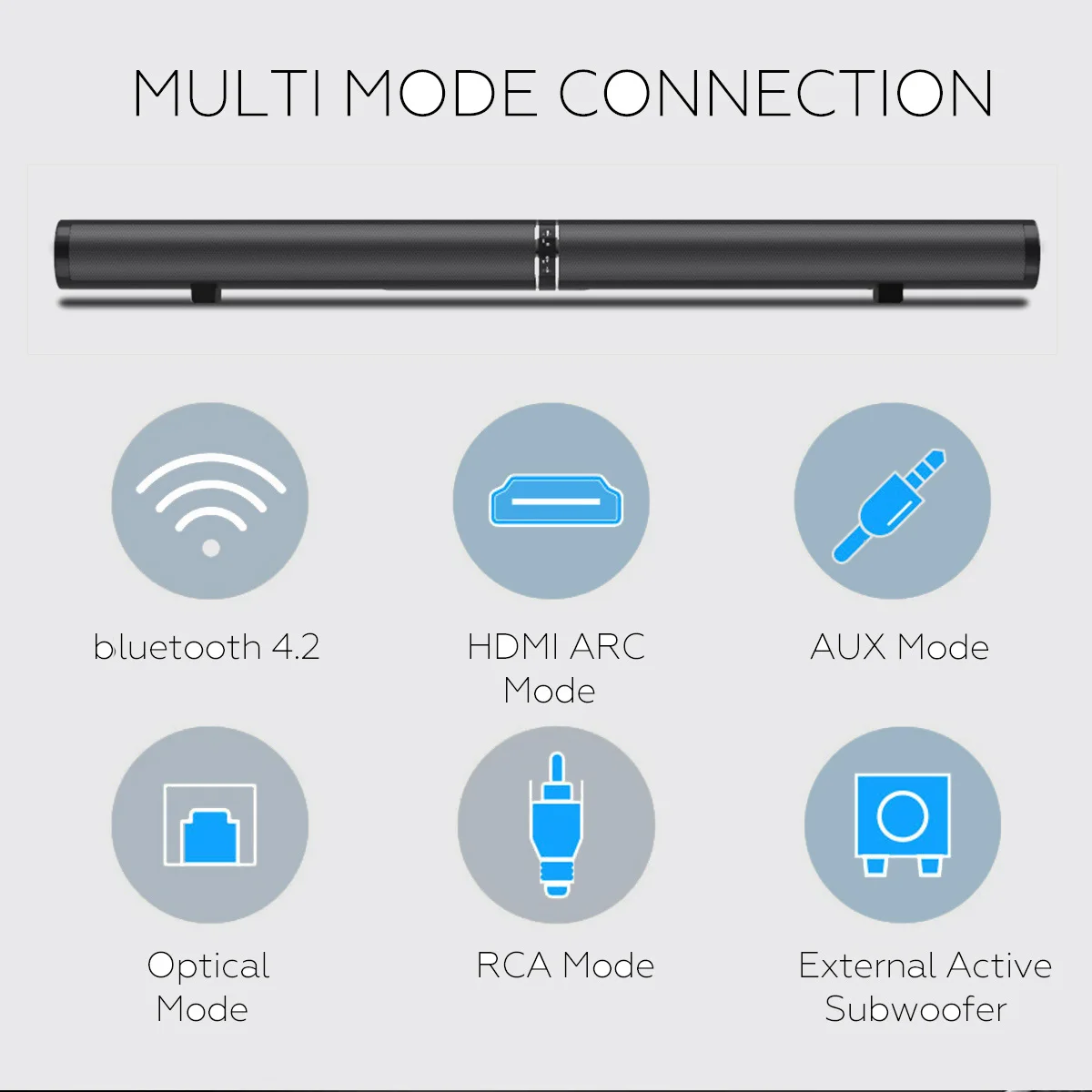 Bluetooth Саундбар сабвуфер 3D домашний кинотеатр звуковая система звуковая панель HIFI беспроводной динамик для ТВ AUX для IPhone Android планшет