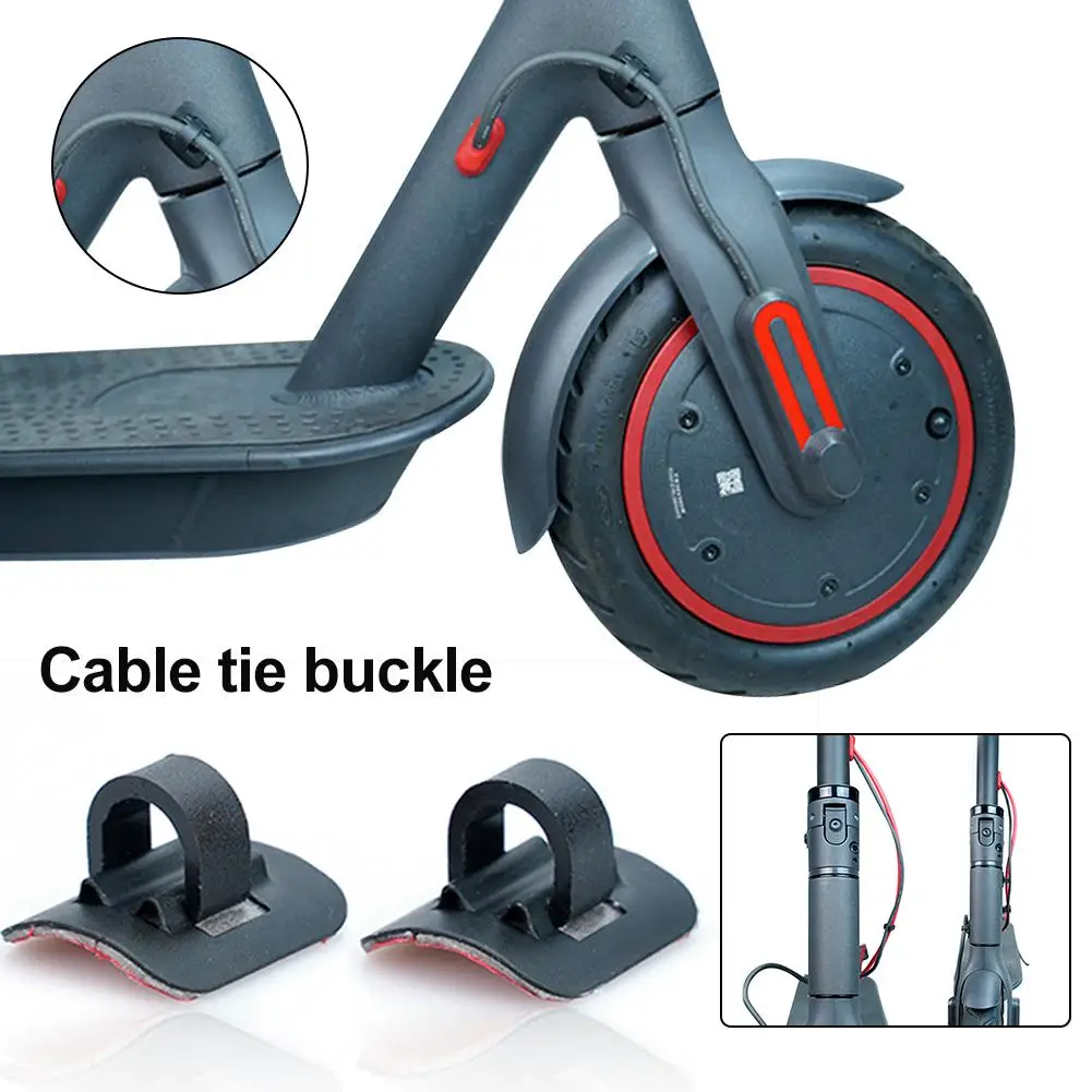 

2PCS Pro Scooter Alloy Cable Tie Buckle Organizer For Xiaomi Mijia M365 Electric Scooter Skateboard Accessories