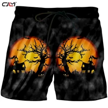 CJLM Ужасно Хэллоуин Для мужчин большой Размеры 6Xl шорты 3D печатных тыквы дом человека Мода Лучшие Продажи Костюмы 5XL