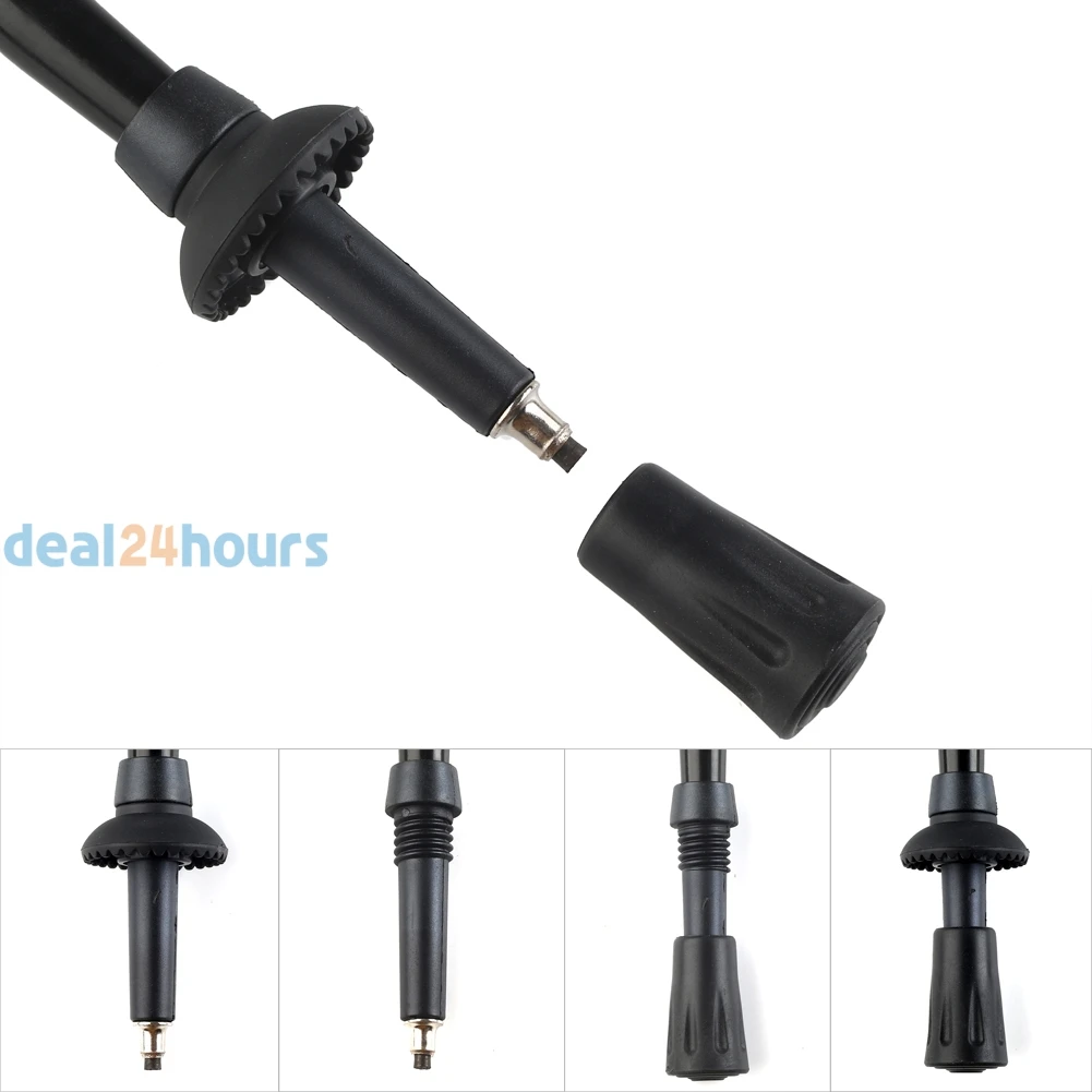 2 unids/lote bastones Palos anti-choque plegable ajustable telescópica polos para senderismo trekking aluminio