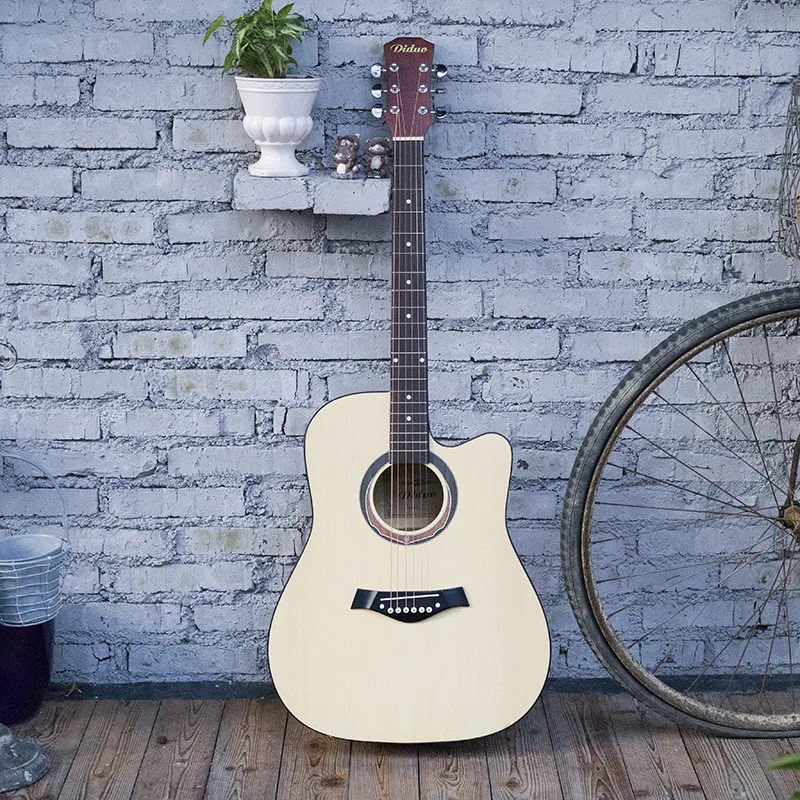 

Diduo 41 Inch Acoustic Guitar Folk Picea Asperata Panel Musical Instruments Basswood Six Strings Guitarra Rosewood Fingerboard