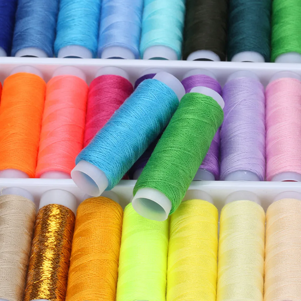 

High Tenacity 39 Color Handmade Sewing Thread Home Embroidery Sewing Machine Line Box Durable Sturdy Hand Stitching