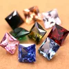 Square Zircon glass crystal strass artificial gemstone Pointback rhinestones for earring necklace pandent ► Photo 1/4