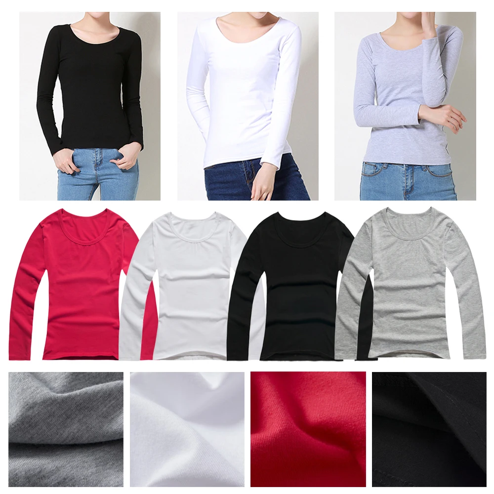 iDzn Fashion Cowboy and Cowgirl Long Sleeve T Shirt Women Spring Autumn Couple Tops Cotton T-Shirt for Lady Lovers Gift Tees