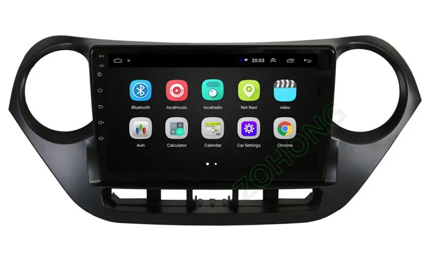 Best 2.5D 9 inch Android 8.1 car dvd Multimedia player GPS for Hyundai I10 Auto navigation Radio Stereo recorder BT WIFI map 17
