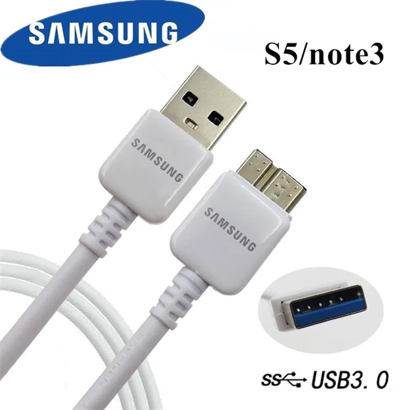 Original For Samsung Galaxy S5 Note 3 Note3 USB 3.0 Cable Smart Mobile Phone Fast Quick Charger Charge USB3.0 Data line _ - Mobile