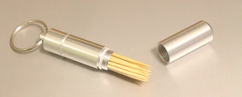 

2017 new Portable toothpick box toothpicks extinguishers aluminium outdoor sports gifts