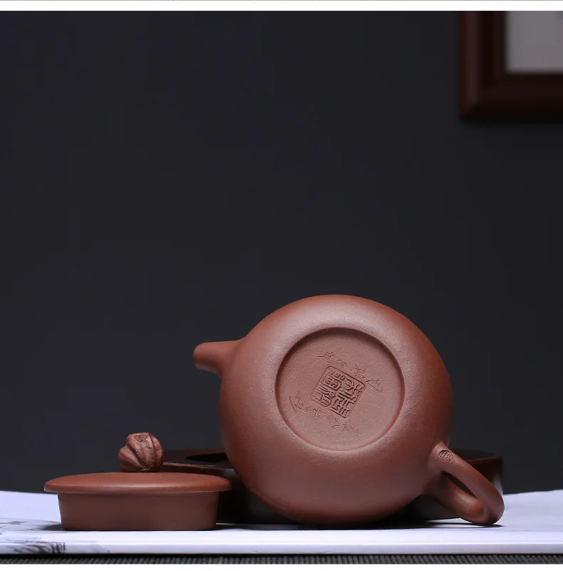 Маленький фиолетовый; песок чайник Чжоу Tingyuan Шахта из фиолетовой глины ручной работы Taihu каменная кастрюля пакет для чайника Haigang доставка