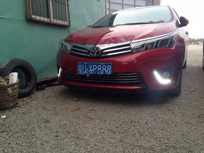Для Toyota Corolla дневные ходовые огни, Corolla DRL, водонепроницаемый светодиодный противотуманные фары