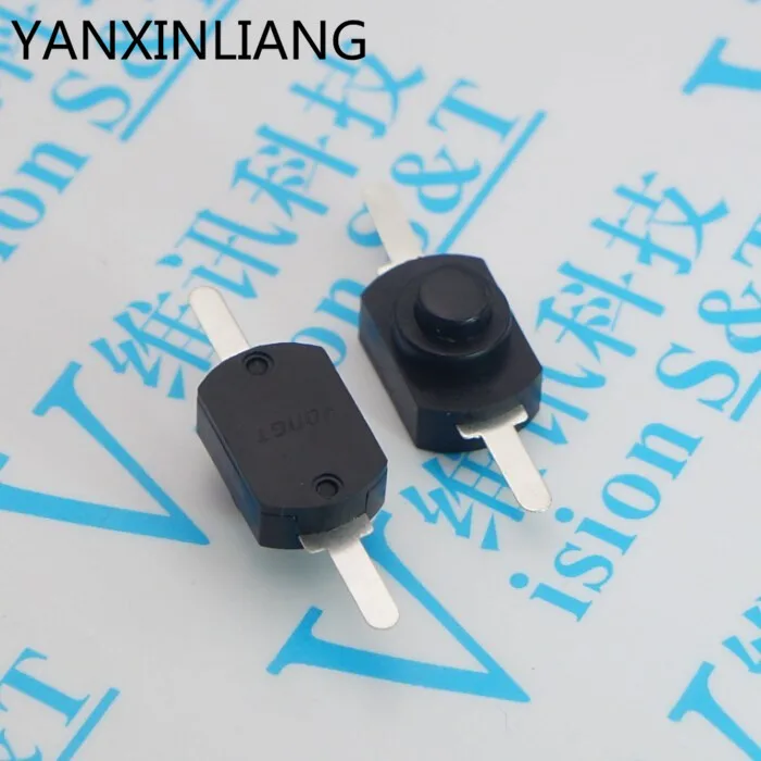 

10PCS 12*8MM DC 30V 1A Black On Off Mini Push Button Switch for Electric Torch 1208YD