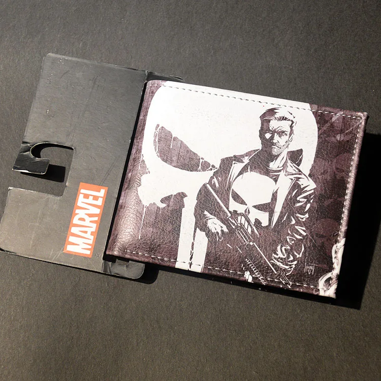  Wholesale DC Drift Series Wallet Purse Punisher  Hulk Iron Man Venom Flash Thor Clown Batman Star Wars Superman Cartoon Wallet 