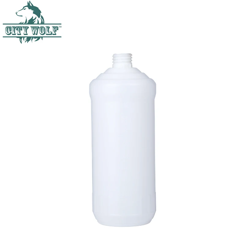 

City wolf car washer big volume 1L HDPE bottle for soap snow foam lance high pressure washer car accessory