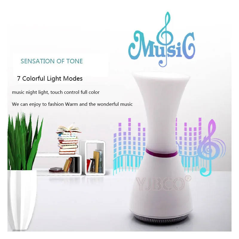 

Full color with music Speaker led table light creative night light with TF card led reading lamp desk lamp for gift