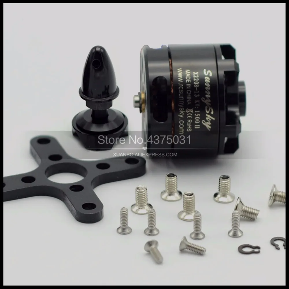 1 шт. 100% оригинальный sunnysky x2208 1260kv/1500kv/2600kv бесщеточный двигатель для RC самолета |