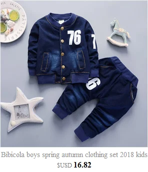 BibiCola/Новинка года, комплект одежды для мальчиков, детская одежда с рисунком осенняя куртка для мальчиков с капюшоном+ рубашка+ штаны, детский спортивный костюм