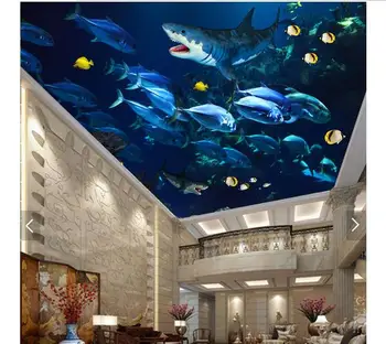 

3d photo wallpaper custom 3d ceiling wallpaper murals Sea dream 3D stereo zenith mural ceiling wall paper for living room decor