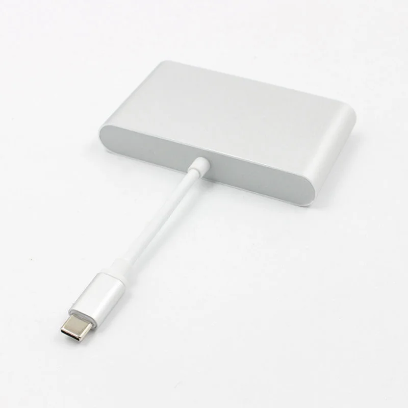 USB C к HDMI 4K + Gigabit Ethernet (RJ45 порт) 3 0 1 type адаптер|USB-хабы| |