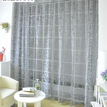 LOZUJOJU Роза дизайн тюль burnout ткань для штор готовые шторы