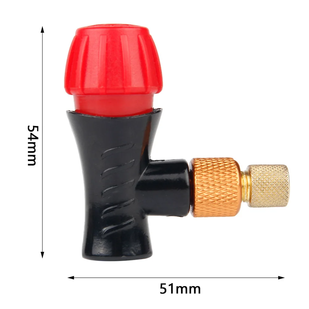 

Bike Tyre Inflator Head Mini Hand Pump Head Bicycle For CO2 Bottle Schrader Presta Valve Fast inflatable Road MTB Mountain Bike
