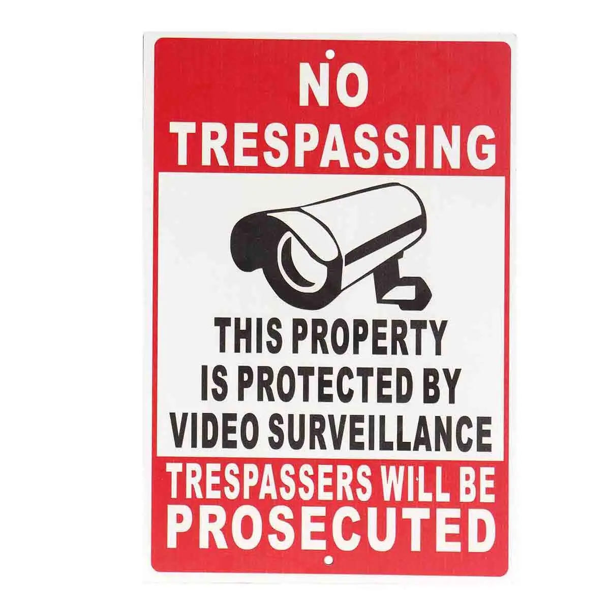 NEW NO Trespassing Property Protected By Video Surveillance Safety Camera Metal Sign|property| - AliExpress