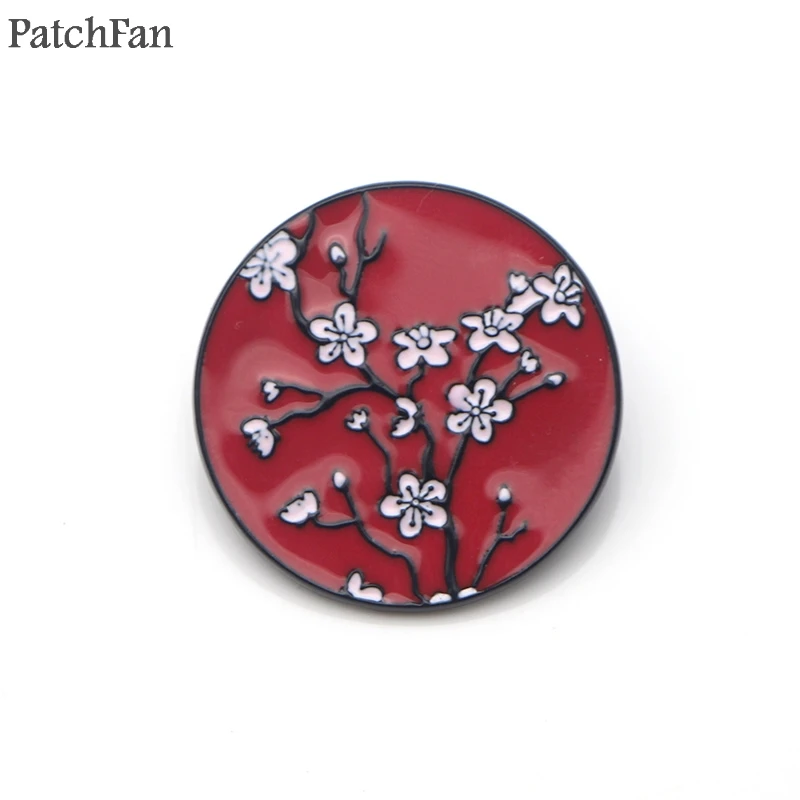 Patchfan вишневый цвет цинковые булавки para рюкзак pride одежда медаль для сумки рубашка Значки броши для мужчин и женщин A1692