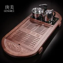 Geng Meike tea tea Kung Fu tea large electromagnetic oven four in one tray wood factory wholesale