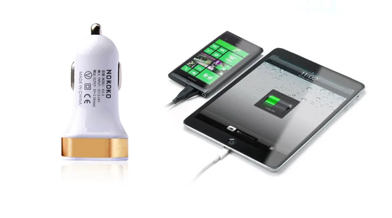 2/3 USB 2.1A/1A автомобиль Стайлинг автомобиля Зарядное устройство телефон для Oukitel K6000