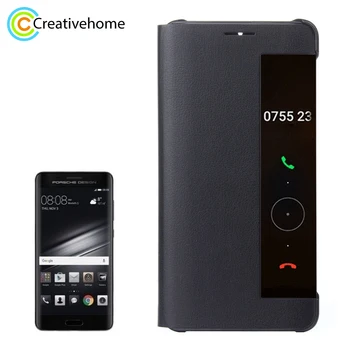 

For Huawei Mate 9 Pro Leather Case Intelligent View Coque Smart Cover Case For Huawei Mate 9 Pro Porsche Flip Cover Phone Cases