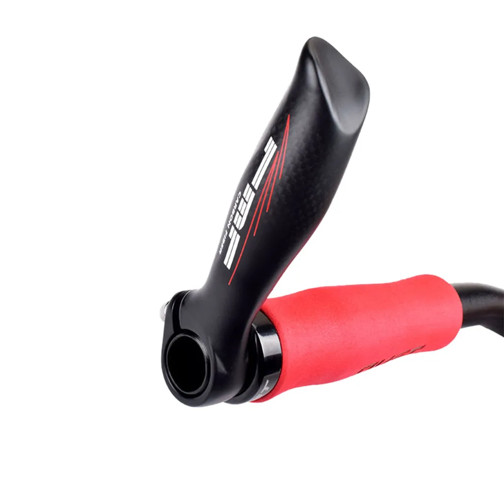 

Bike MTB Cycling carbon handlebar Ends Handle Bar Road Mountain Durable Manillar Carbono MTB bike Accessories 1 Pair Non-slip
