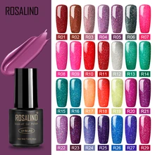 Гибридный гвоздь ROSALIND, Гель-лак для маникюра, дизайн ногтей, 7 мл, Радужный цвет, УФ акриловый Гель-лак для ногтей, набор, верхнее покрытие