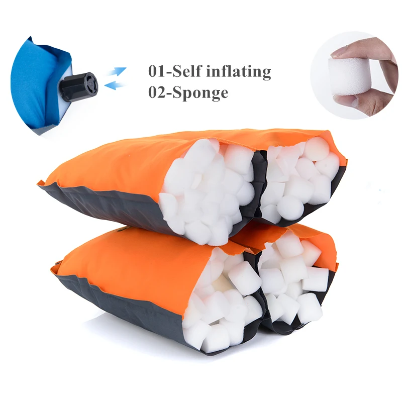 Naturehike легкая сжимаемая самонадувающаяся подушка для кемпинга, Мягкая Компактная портативная воздушная подушка для сна и поясничной поддержки