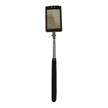 Portable Telescoping Flexible Head Inspection Mirror with LED Light Adjustable 360 Degree Swivel Viewing Auto Hand Tools