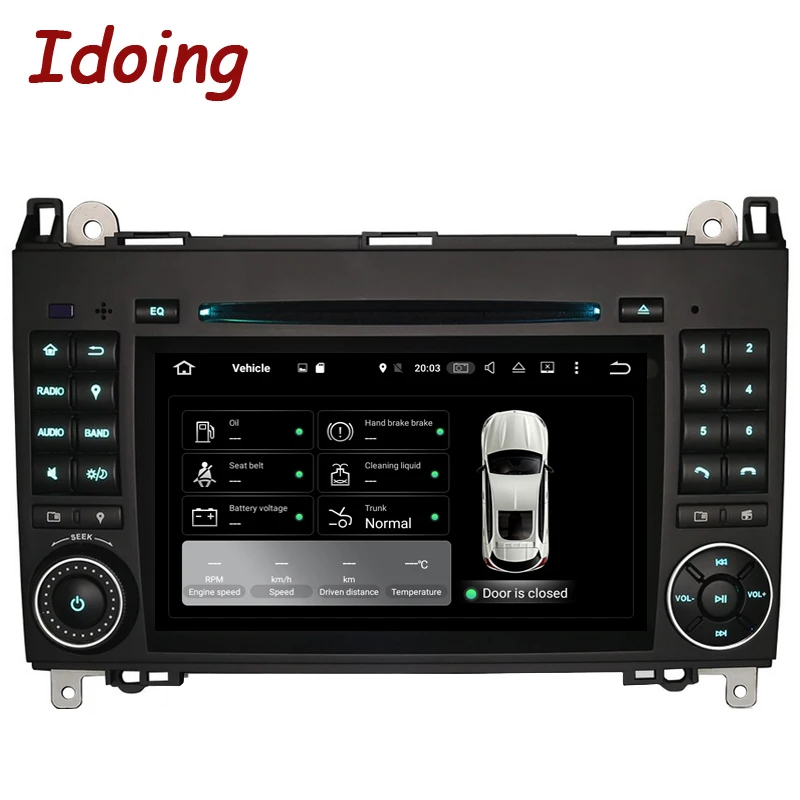 Perfect Idoing 2Din Steering Wheel For MercedesBenz A Class&B Class Car DVD Multimedia Video Player Android7.1Navigation Bluetooth WIFI 0