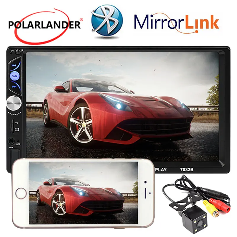 Стерео MP5 плеер многоязычный 2DIN автомобильное радио USB/AUX/FM/SD Bluetooth 7 дюймов Android