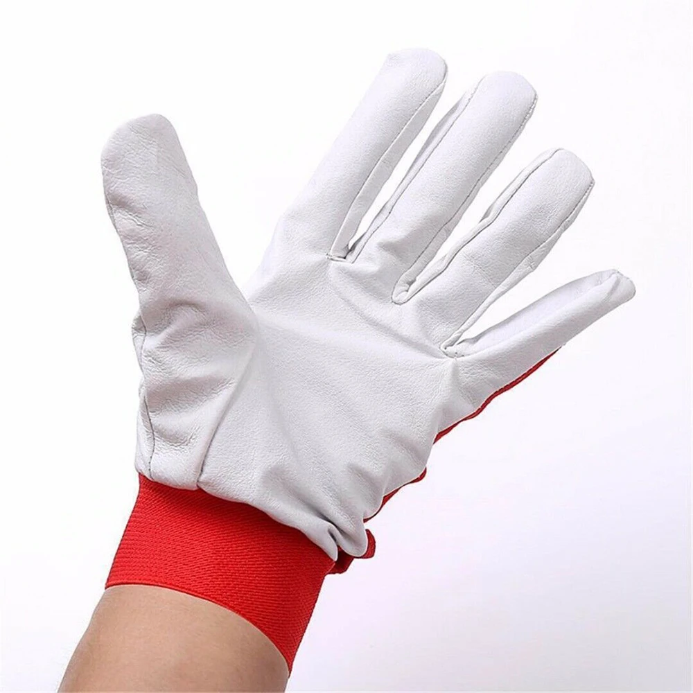Перчатки дышащие с защитой рук Антистатическая эластичная ткань кожа Летние рабочие мужские и женские унисекс белые однотонные
