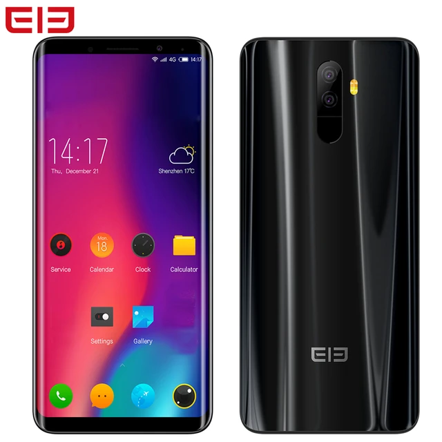 Best Offers Elephone U Pro 5.99'' Face ID 6GB+128GB Android 8.0 13MP Qualcomm Snapdragon 660 Octa Core 2.2GHz Dual Rear Cams 4G Mobile Phone
