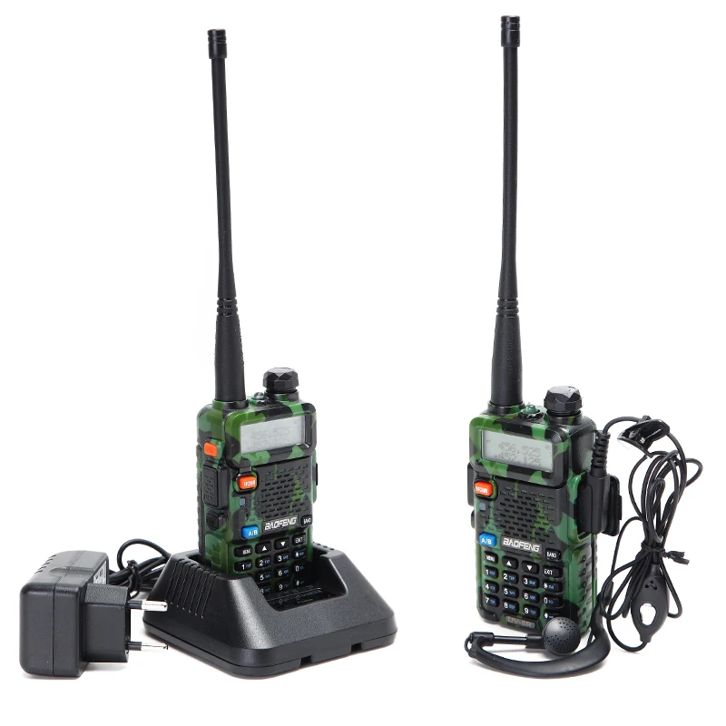 4 шт./лот Baofeng UV 5R VHF 136 174 МГц и UHF 400 520 UV5R Двухдиапазонная рация с двойным дисплеем