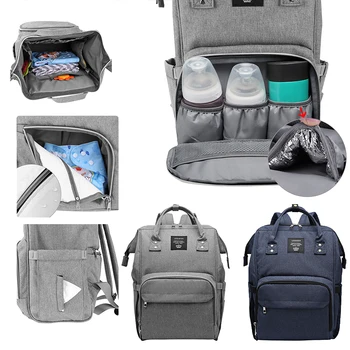 

Lequeen Fashion Mummy Maternity Nappy Bag Brand Large Capacity Baby Bag Travel Backpack Designer Nursing Bag for Baby Care