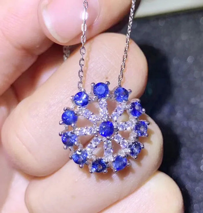 blue sapphire necklace macys