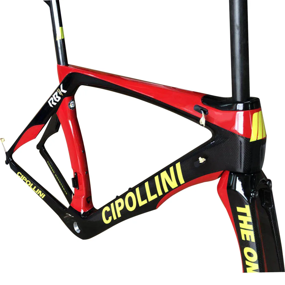

2018 NEW Cipollini RB1K the one black Fluorescent Yellow T1100 3k 1k carbon road frame racing carbon road bicycle frameset