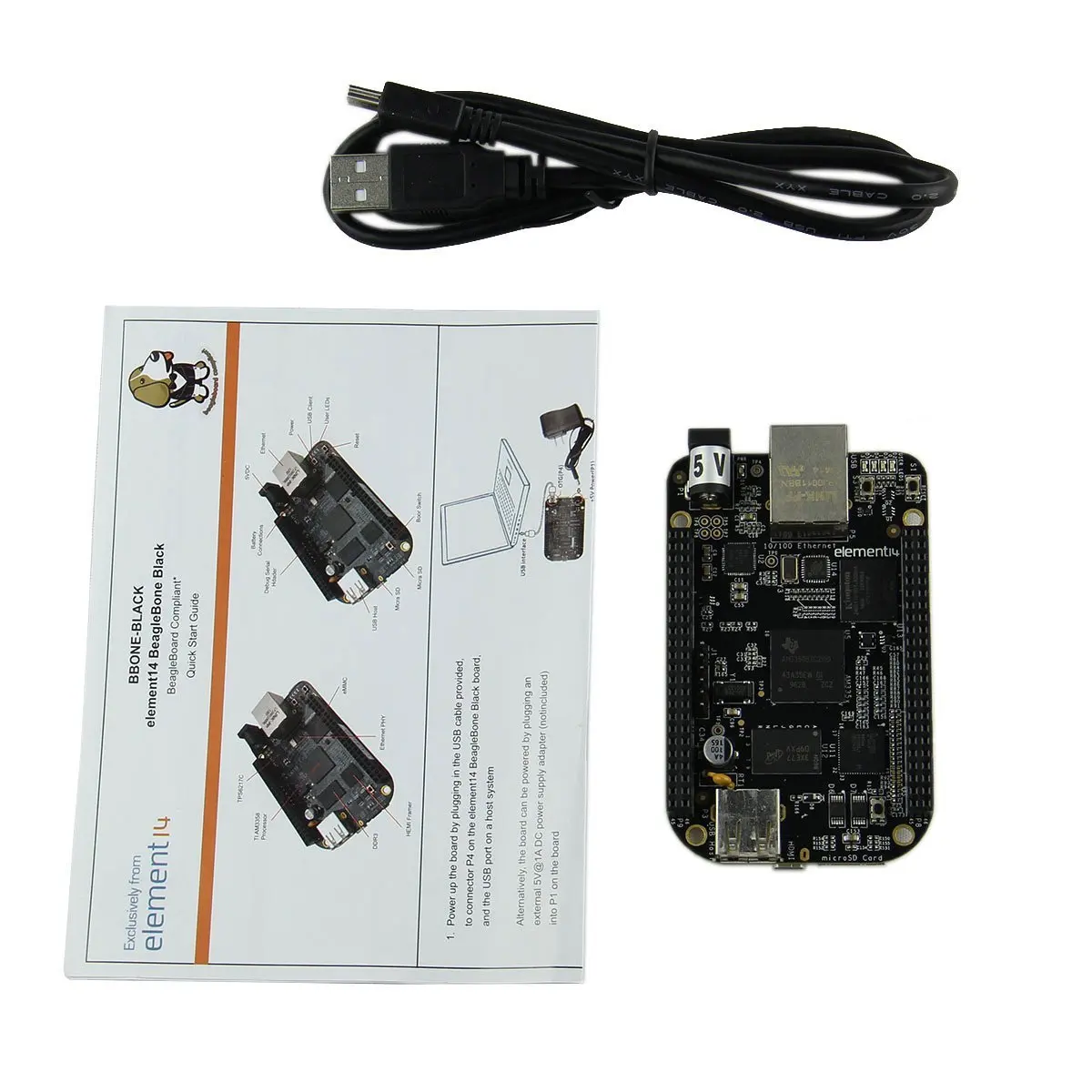 Beaglebone черный BB-Black Rev C 4 ГБ eMMC AM335x Cortex-A8 платформа разработки одной платы Embest версия