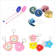 150 см мини измерительная рулетка выдвижной метрический ремень Красочная портативная линейка сантиметр дюймов детская линейка роста