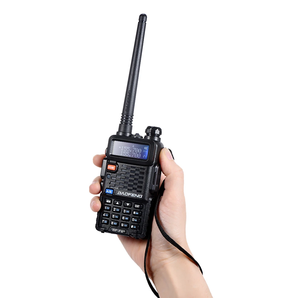 Baofeng F8+ Walkie Talkie 10 км VHF UHF Двухдиапазонный портативный радиоприемопередатчик портативный cb Ham Радио Talkie Walkie двухстороннее радио