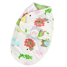 Одежда для новорожденных аксессуары получения Одеяло s спальный мешок ребенка Одеяло s мультфильм ребенка пеленать Обёрточная бумага мягкая Одеяло пеленание