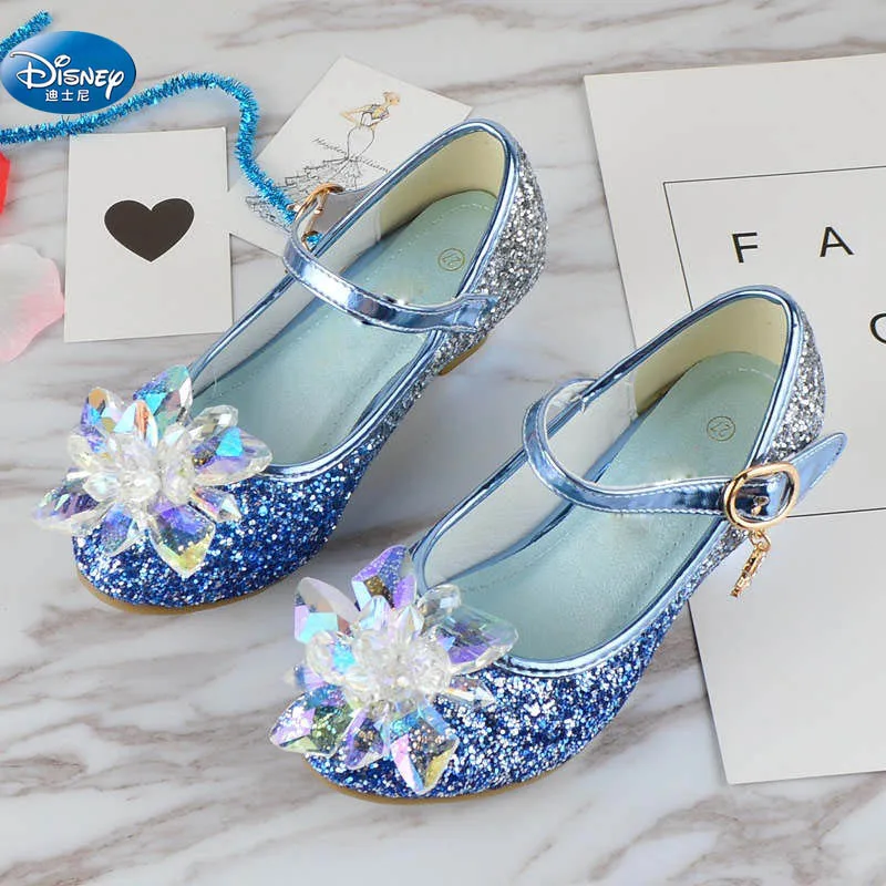 glass high heels shoes