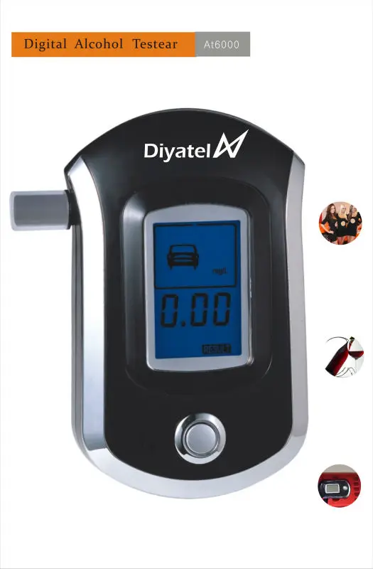 2 pieces Mouthpiece Alcohol Breathalyzer Vending Machine AT6000in