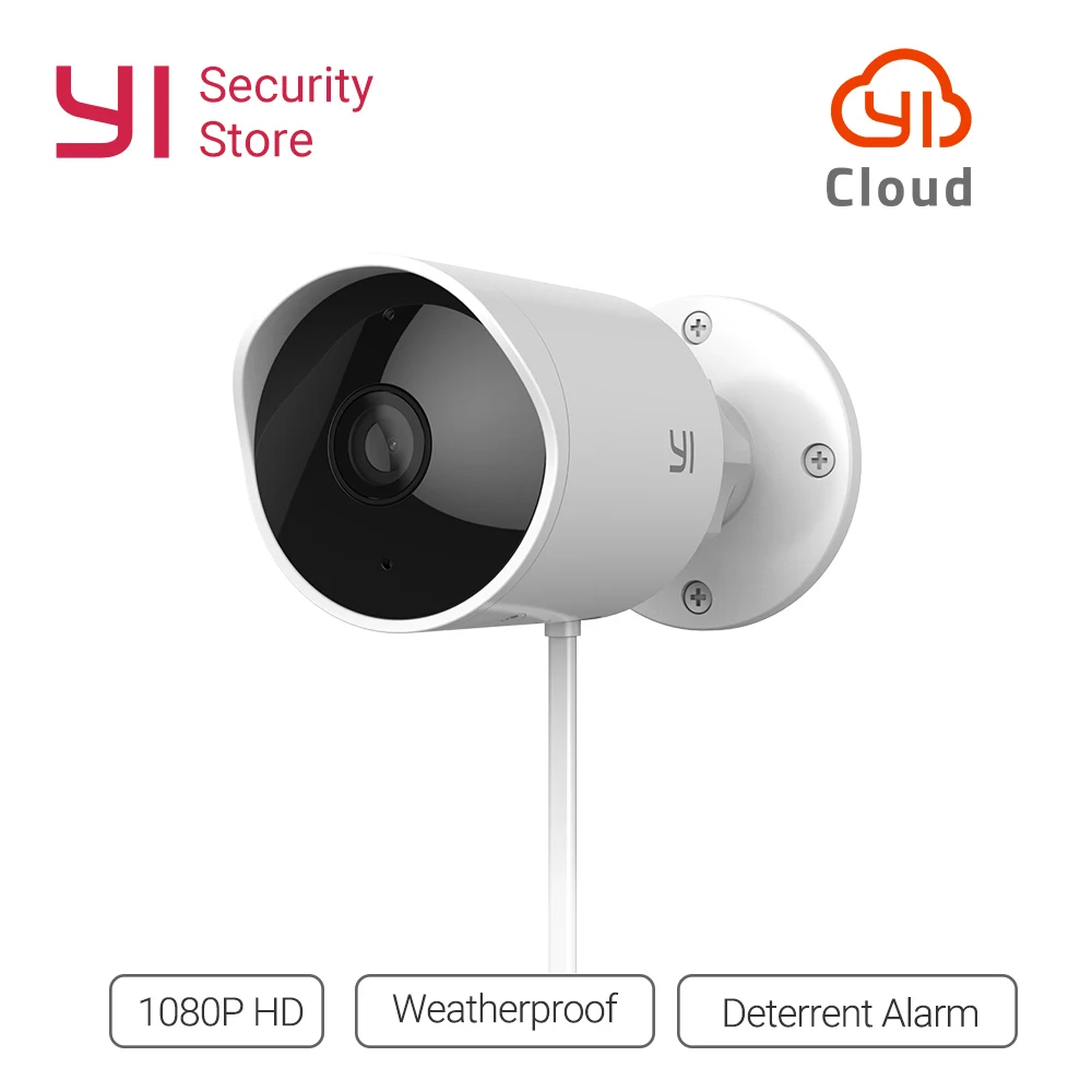 YI Outdoor Waterproof Security Camera 1080p Wireless IP resolution