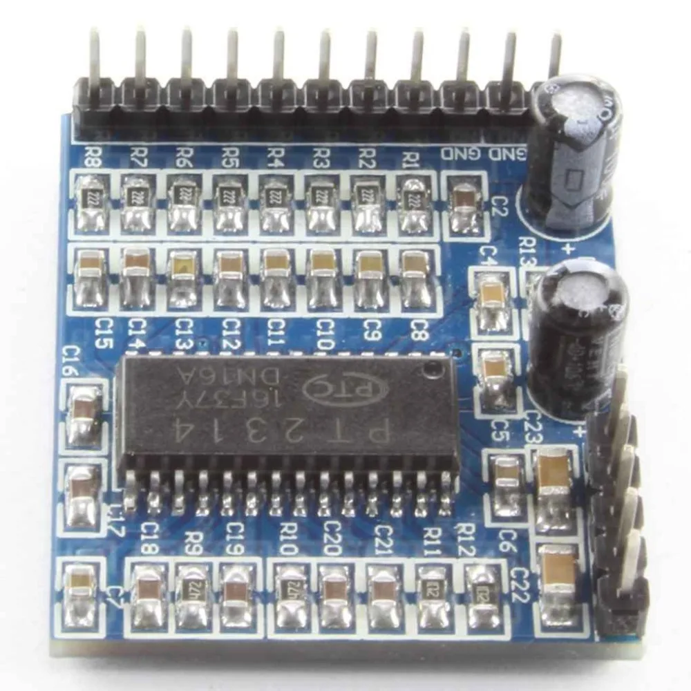 

PT2314 Sounds Quality Volume Adjustment Module 6V-10V Voice Audio Processing Module Board Stereo Input Support