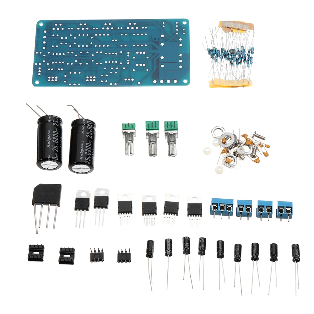 

DIY TDA2030A Stereo Dual 12V AC 18W Digital Amplifier Board Kit MEGA BASS Module Integrated Circuits